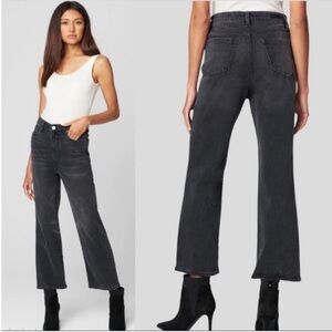 NWT BlankNYC Baxter Rib Cage High Rise Straight Jeans In City Streets Black 28
